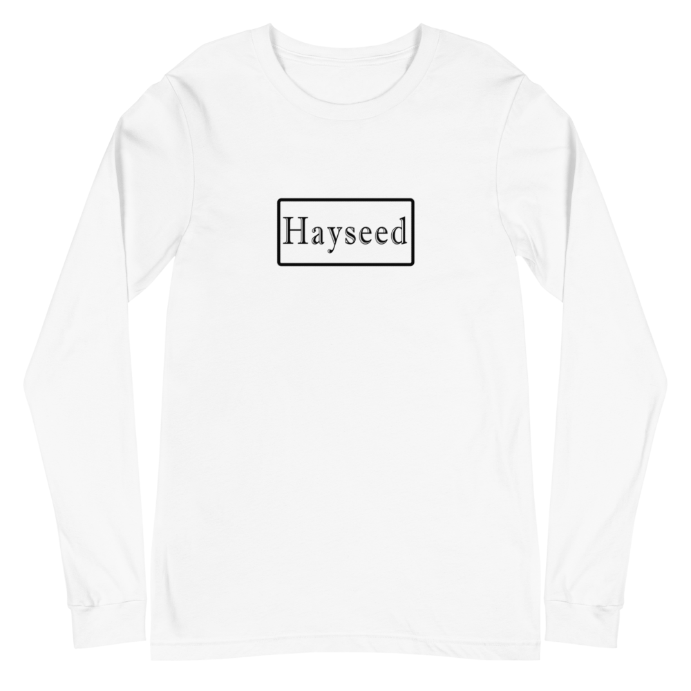 Hayseed Long Sleeve - Dudes Black Logo