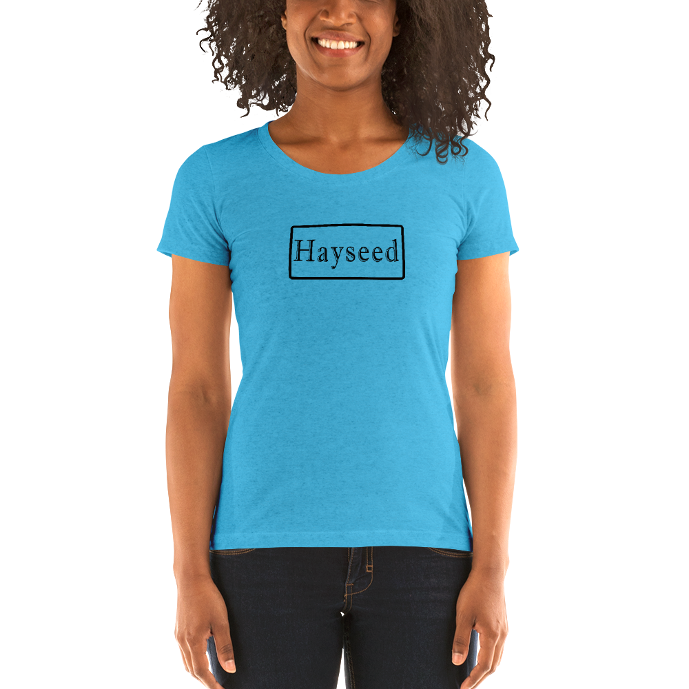 Hayseed Fitted T-Shirt - Chicks Black Logo