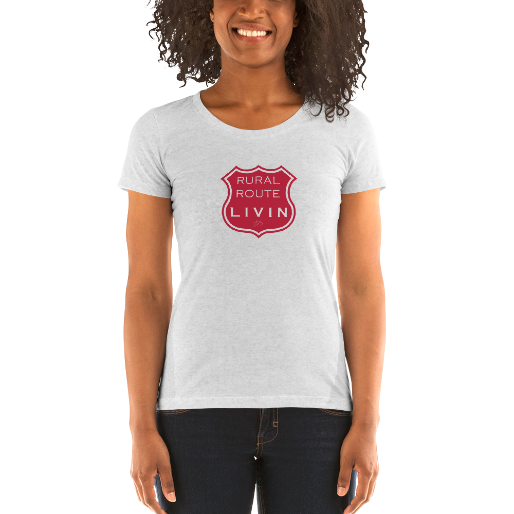 Rural Route LIVIN Fitted T-Shirt - Chicks